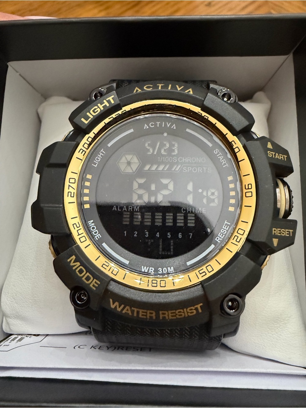 Invicta Activa Black and Gold Digital Sports Watch